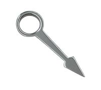 YELEMEABHB Lancette NH34 GMT Argento Oro Rosa Blu Puntatore Verde Adatto for accessori orologi movimento mano(Silver)