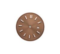 YELEMEABHB Quadrante da 24,2 mm for luminescenza verde for for meccanico NH05 NH06 piccolo for cassa 31 Orologio donna Pezzo di ricambio comporre(Rose Brown)