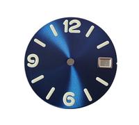 YELEMEABHB Quadrante da 28,5 mm for for automatico NH35/36, modello Lume verde comporre(A3 Blue Sunburst)