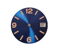 YELEMEABHB Quadrante da 28,5 mm for for automatico NH35/36, modello Lume verde comporre(A4 Blue Sunburst)