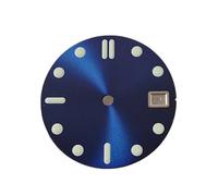 YELEMEABHB Quadrante da 28,5 mm for for automatico NH35/36, modello Lume verde comporre(B3 Blue Sunburst)