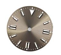 YELEMEABHB Quadrante for orologio da 28,5 mm for doppia striscia di chiodi, quadrante luminoso verde for movimenti NH35/8215/2813/2836 comporre(Gr)