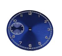 YELEMEABHB Quadrante for orologio da 37 mm 6497 adatto for for MAR-G 3600 o for ETA, accessori for la riparazione di orologi, quadrante dei secondi a ore 9 comporre(Blue silver Dial)