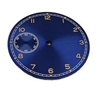 YELEMEABHB Quadrante for orologio da 37 mm 6497 adatto for for MAR-G 3600 o for ETA, accessori for la riparazione di orologi, quadrante dei secondi a ore 9 comporre(Blue Rose gold Dial)