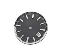 YELEMEABHB Quadrante for orologio NH34 da 32 mm for quadrante luminoso blu Accessori for orologi for cassa GS 44 for comporre(Black sun,GS logo)