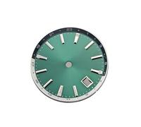 YELEMEABHB Quadrante for orologio NH34 da 32 mm for quadrante luminoso blu Accessori for orologi for cassa GS 44 for comporre(Green sun,GS logo)