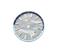 YELEMEABHB Quadrante for orologio NH34 da 32 mm for quadrante luminoso blu Accessori for orologi for cassa GS 44 for comporre(Sky - Blue,GS logo)