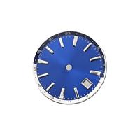 YELEMEABHB Quadrante for orologio NH34 da 32 mm for quadrante luminoso blu Accessori for orologi for cassa GS 44 for comporre(Blue sun,GS logo)