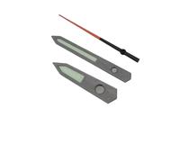 YELEMEABHB Quadrante tagliato, spazzolato, C3 verde luminoso, adatto for movimento NH34 35 36 38 70, lancette dell'orologio SKX007 mano(Gun Lumes Orange)