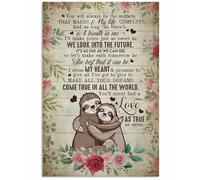 Yelenacca Poster in metallo con scritta "Husband and Wife Bradipo You Will Always Be The Miracle", 20,3 x 30,5 cm