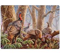 Yelenacca , Wild Turkey Flying Art, Wild Turkey Art, opera d'arte della Turchia, poster in metallo per bar, muscoloso, decorazione da parete, divertente, vintage, 20,3 x 30,5 cm