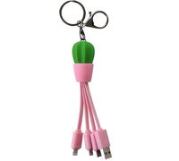 YELLO KOKO YKCABLEMLTCACTUS - Cavo 3 in 1 A/mUSB + USBC + MFI 0,15 m Cactus