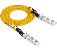 [Yellow] 10G SFP+ DAC Cavo 1-Meter(3.3ft), Twinax SFP+ Cavo per Cisco SFP-H10GB-CU1M, Meraki MA-CBL-TA-1M, Ubiquiti UniFi, D-Link, Supermicro, Mikrotik, Open Switches
