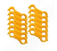 (Yellow, 6mm) Splayed Leg Support Brace 12-Pack Small Birds Cockatiel Budgie Parrot Aid Tool