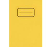 Yellow A4 School Exercise Notebook: 80 Pages Lined With Margin: Notebook For Classes & Lectures