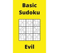 Yellow Basic Sudoku Book, 9x9 Puzzles, 150 Pages, 5x8, Evil