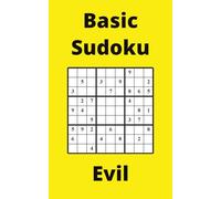 Yellow Basic Sudoku Book, 9x9 Puzzles, 200 Pages, 5x8, Evil