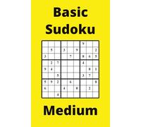 Yellow Basic Sudoku Book, 9x9 Puzzles, 250 Pages, 5x8, Medium