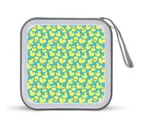 Yellow Bubbles Rubber Duck Funny CD Case Holder Organizer 40 Capacità DVD Collection Storage Bag Wallet Book per Auto Casa Viaggio