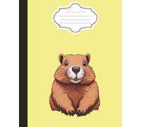 Yellow Capibara Composition Notebook: College Ruled, 7.5 x 9.25 inches, 110 Pages