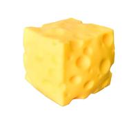 Yellow Cheese Squeeze Toy | Multi-functional | 10x10x9cm | Soft Novelty Toy | Cheese Cubes Sqúíshy Toys | Versatile | For Boys Girls Teens Students Home Office