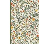 Yellow Ditsy Floral Notebook vol.2: 100 Lined Pages, 6x9 inch, Aesthetic Sunny Wildflower & Greenery Pattern Journal, Botanical Meadow Vintage Stationery