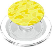 Yellow Duck Camo uccelli acquatici caccia rana pelle mimetica PopSockets PopGrip per MagSafe