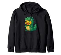 Yellow Duck Dragon Animal Lover Zoo Ragazzi Ragazze Bambini Felpa con Cappuccio