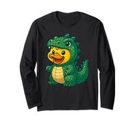 Yellow Duck Dragon Animal Lover Zoo Ragazzi Ragazze Bambini Maglia a Manica