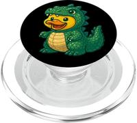 Yellow Duck Dragon Animal Lover Zoo Ragazzi Ragazze Bambini PopSockets PopGrip per MagSafe