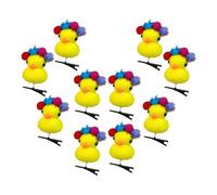 Yellow Duck Hairpin, Duck Hair Pins Plush Yellow Duck Hairpin Hair Pins | 10pcs Hair Pins For Styling,Plush Hair Clips Duck Hair Pins, Portable Plush Duck Hairpin Collection for Kids & Girls