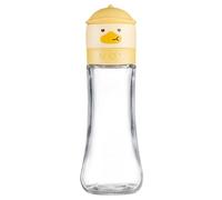 Yellow Duck - Macinasale con ruvidità regolabile | 180 ml / 200 ml | Macinapepe - Macinapepe manuale per sale e pepe per | Bottiglia portatile per macina pepe in grani e pepe interi