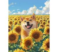 Yellow Fields 500 Piece Jigsaw Puzzles for Adults, Colourful, Challenging & Brainteasing Adult puzzles 500 Pieces Dog, Fun jigsaws for The Whole Family 20x15 inch