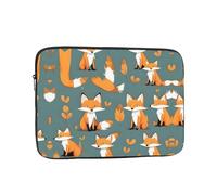 Yellow Fox - Organizer per computer portatile con stampa, 38,1 cm, perfetto per il lavoro casual o la scuola
