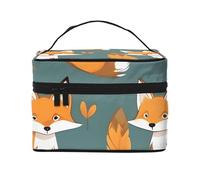 Yellow Fox - Trousse da viaggio con cerniera, grande capacità, unisex, adatta per attività all'aperto, sport, viaggi, ecc., Nero , Taglia unica
