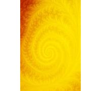 Yellow Fractal Blooming: Hardcover Lined Journal for Writing, Journaling, and Daily Reflection - 185 Pages from Pass Productions