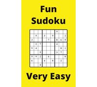 Yellow Fun Sudoku Book, 9x9 Puzzles, 200 Pages, 5x8, Very Easy