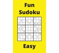 Yellow Fun Sudoku Book, 9x9 Puzzles, 250 Pages, 5x8, Easy