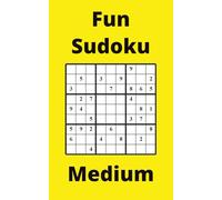 Yellow Fun Sudoku Book, 9x9 Puzzles, 250 Pages, 5x8, Medium