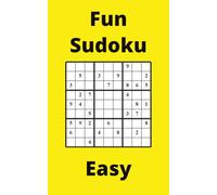 Yellow Fun Sudoku Book, 9x9 Puzzles, 300 Pages, 5x8, Easy