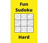 Yellow Fun Sudoku Book, 9x9 Puzzles, 300 Pages, 5x8, Hard