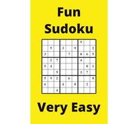 Yellow Fun Sudoku Book, 9x9 Puzzles, 300 Pages, 5x8, Very Easy