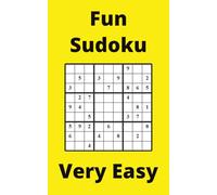 Yellow Fun Sudoku Book, 9x9 Puzzles, 50 Pages, 5x8, Very Easy