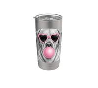Yellow Labrador Pink Heart Sunglasses Funny Bubble Gum Funny Bicchiere termico in acciaio inox doppia parete