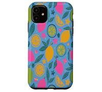 Yellow Lemons Italian Summer Fruit and Flower Vibes Custodia per iPhone 11