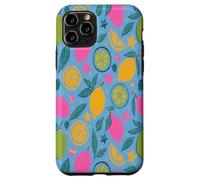 Yellow Lemons Italian Summer Fruit and Flower Vibes Custodia per iPhone 11 Pro