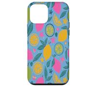 Yellow Lemons Italian Summer Fruit and Flower Vibes Custodia per iPhone 12 mini