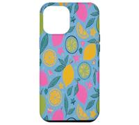 Yellow Lemons Italian Summer Fruit and Flower Vibes Custodia per iPhone 12 Pro Max