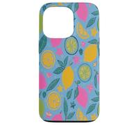 Yellow Lemons Italian Summer Fruit and Flower Vibes Custodia per iPhone 13 Pro