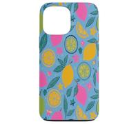 Yellow Lemons Italian Summer Fruit and Flower Vibes Custodia per iPhone 13 Pro Max